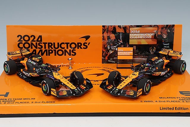 Minichamps MC532240481 1/43 McLaren MCL38 2024 2-Car Set