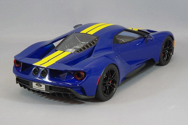 Top Speed TS0305 1/18 Ford GT Coupe Sunoco Blue/Yellow Stripes