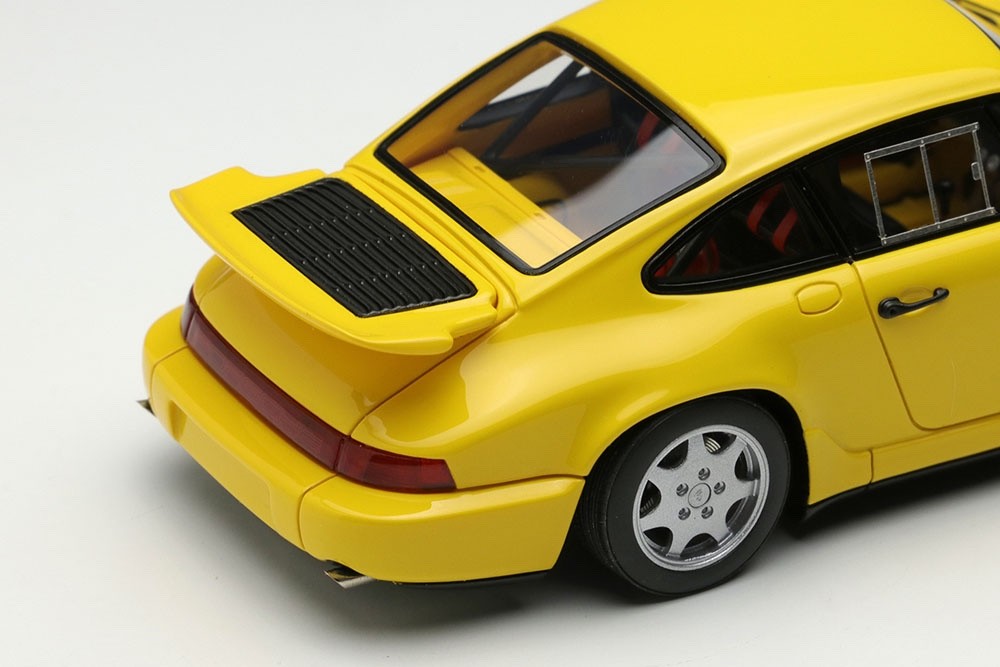 Make Up VISION VM164B 1/43 Porsche 911 Carrera 4 Lightweight Speed Yellow 1990
