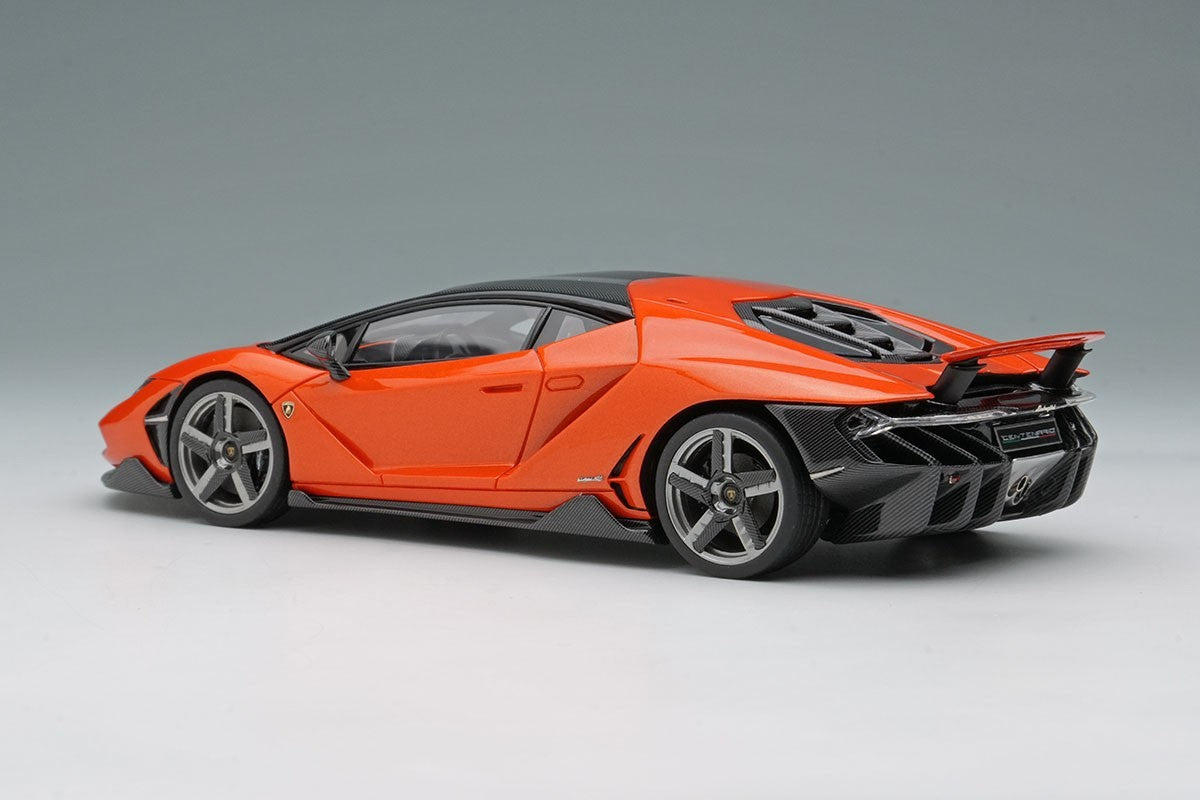 Make Up EIDOLON EM780J 1/18 Lamborghini Centenario 2016 Wing Up Arancio Argos