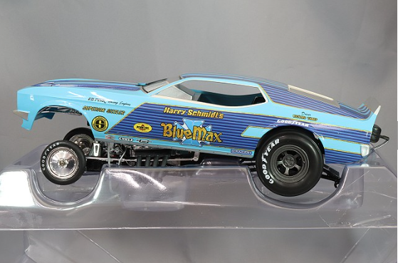 Auto World KS-AW299 1/18 Ford Mustang Funny Car 1973 Blue Blue Max Multi Color