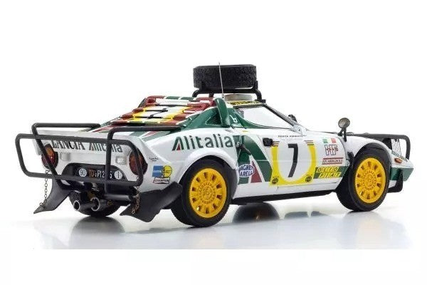 Kyosho KS08130G 1/18 Lancia Stratos HF Alitalia 1977 Safari Rally #7 Munari