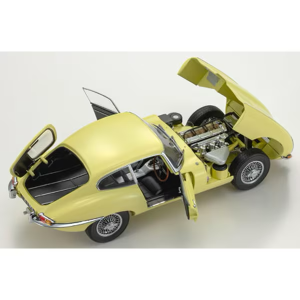 Kyosho KS08954LY 1/18 Jaguar E-Type Pale Primrose Light Yellow