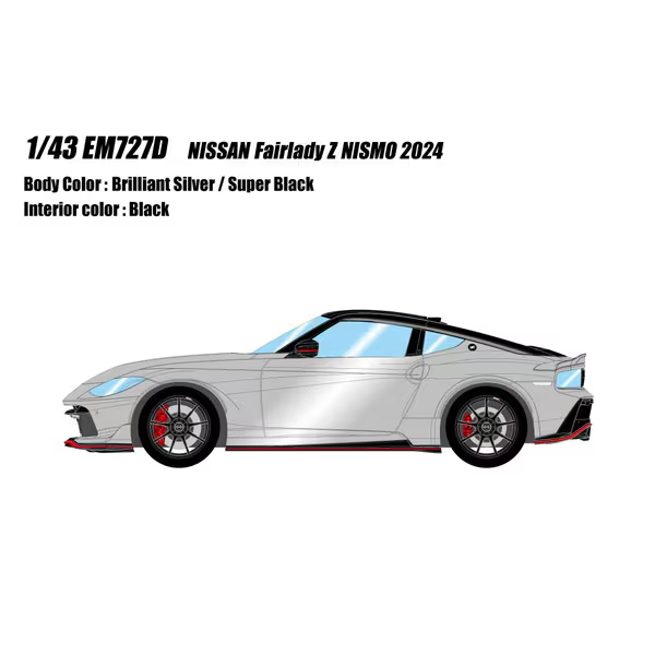 EIDOLON EM727D 1/43 Nissan Fairlady Z NISMO 2024 Brilliant Silver/Super Black