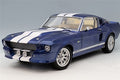 KK Scale KKDC120174 1/12 Ford Mustang Shelby GT500 1967 Blue Met White Diecast