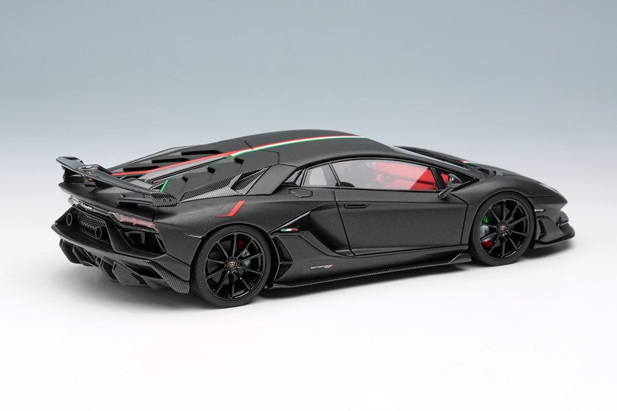 Make Up EIDOLON EM513H 1/43 Lamborghini Aventador SVJ 2018 Nero Acrylic Stripe