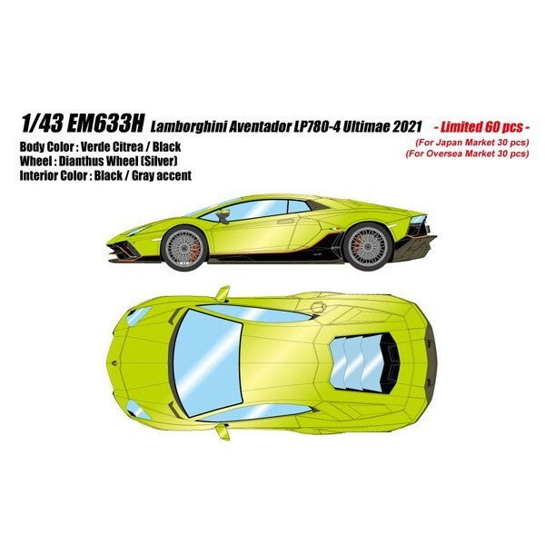 Eidolon EM633H 1/43 Lamborghini Aventador LP780-4 Ultimae 2021 Dianthus Wheel