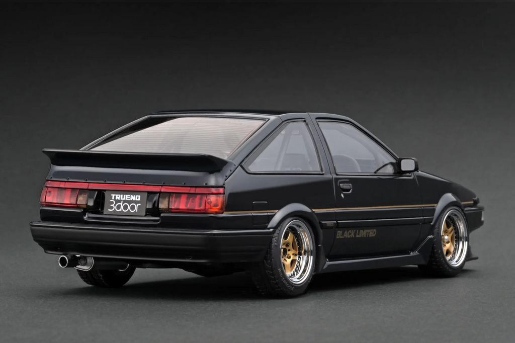 Ignition Model IG3490 1/18 Toyota Sprinter Trueno AE86 Black Limited Resin