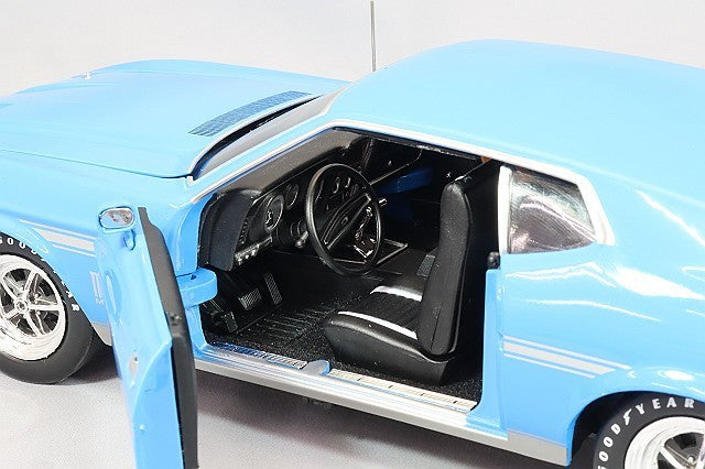 American Muscle KS-AMM1314 1/18 Ford Mustang Mach 1 1972 Blue Diecast