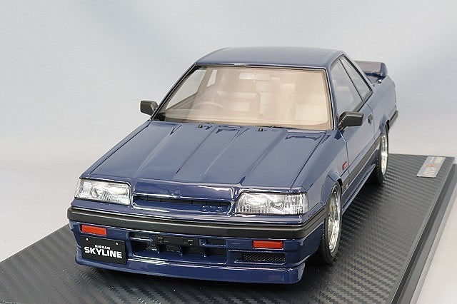 Ignition Model IG3508 1/18 Nissan Skyline GTS-R R31 BBS Blue Black Resin