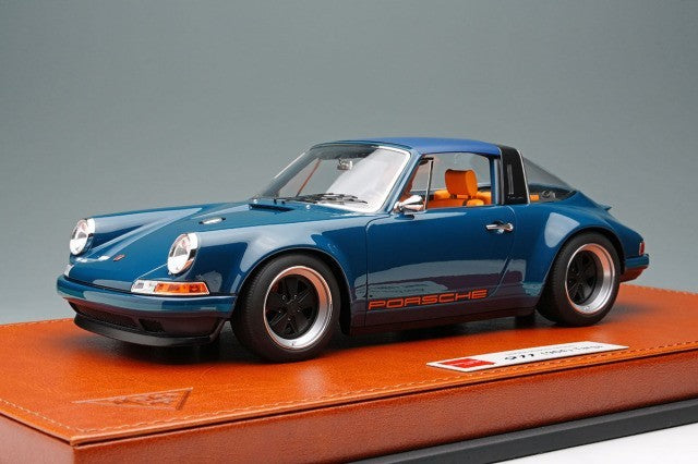 EIDOLON EML212E 1/18 Singer 911 (964) Targa Resistance Blue Limited 60pcs