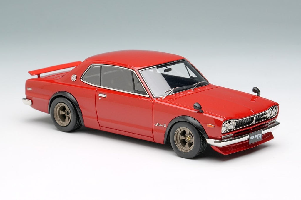 Make Up VISION VM244D 1/43 Skyline 2000 GT-R KPGC10 1971 Red with Spoiler