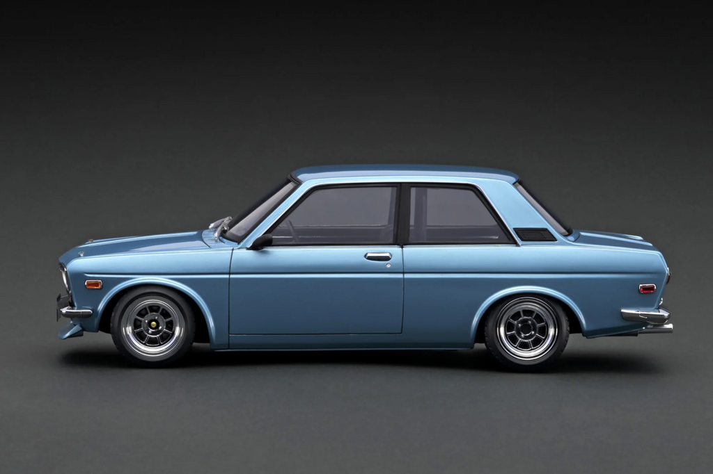 Ignition Model IG3307 1/18 Datsun Bluebird 510 2-Door Hayashi Light Blue Resin