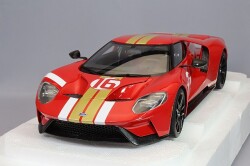 AUTOart Aa72927 Composite 1/18 Ford GT "Alan Mann Heritage Edition" Red/Gold Stripes - image 1