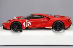 AUTOart Aa72927 Composite 1/18 Ford GT "Alan Mann Heritage Edition" Red/Gold Stripes - image 2