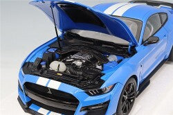 AUTOart Composite Aa73094 1/18 Ford Mustang Shelby GT500 Blue / White Stripes - image 4