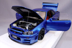 AUTOart Composite Aa77462 1/18 NISMO R34 GT-R Z-tune Bayside Blue - image 4
