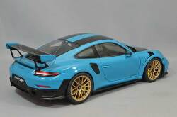 AUTOart Aa78175 Composite 1/18 Porsche 911 (991.2) GT2 RS Weissach Package Blue/Carbon Black - image 3