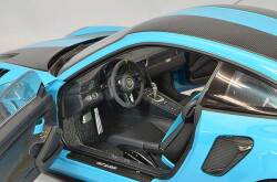 AUTOart Aa78175 Composite 1/18 Porsche 911 (991.2) GT2 RS Weissach Package Blue/Carbon Black - image 7