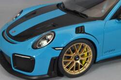 AUTOart Aa78175 Composite 1/18 Porsche 911 (991.2) GT2 RS Weissach Package Blue/Carbon Black - image 8