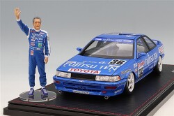 Ignition Model IG3862 Parallel Import Ignition Model 1/18 Fujitsu Ten Toyota Team TOM'S Corolla Levin AE92 1991 JTC #36 Masanori Sekiya/Hitoshi Ogawa with Masanori Sekiya Figure - image 1