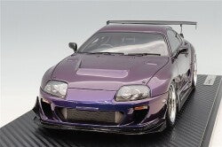 Ignition Model IG3947 1/18 Toyota Supra RZ (JZA80) Metallic Purple/BBS LM-Type 19-inch Wheels(Polished/Gunmetal) - image 1