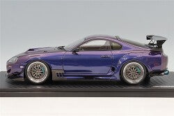 Ignition Model IG3947 1/18 Toyota Supra RZ (JZA80) Metallic Purple/BBS LM-Type 19-inch Wheels(Polished/Gunmetal) - image 2