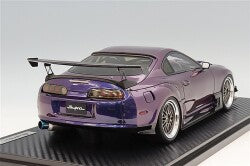 Ignition Model IG3947 1/18 Toyota Supra RZ (JZA80) Metallic Purple/BBS LM-Type 19-inch Wheels(Polished/Gunmetal) - image 3