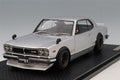 Ignition Model IG4031 1/18 Nissan Skyline 2000 GT-R (KPGC10) Silver/RS Watanabe 8-Spoke 15-inch Wheels(Gunmetal) - image 1