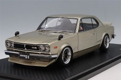 Ignition Model IG4032 1/18 Nissan Skyline 2000 GT-R (KPGC10) Dark Silver/RS Watanabe 8-Spoke 15-inch Wheels - image 1
