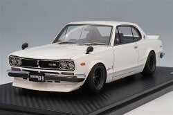 Ignition Model IG4034 1/18 Nissan Skyline 2000 GT-R (KPGC10) White/RS Watanabe 8-Spoke 15-inch Wheels - image 1