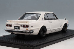 Ignition Model IG4034 1/18 Nissan Skyline 2000 GT-R (KPGC10) White/RS Watanabe 8-Spoke 15-inch Wheels - image 3