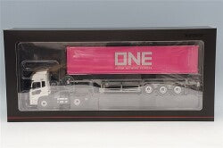 Kyosho KS03939B 1/43 UD Quon GK Nippon Trex Container Semi-Trailer White/ONE Container - image 1