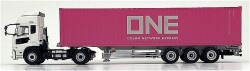 Kyosho KS03939B 1/43 UD Quon GK Nippon Trex Container Semi-Trailer White/ONE Container - image 3