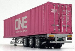 Kyosho KS03939B 1/43 UD Quon GK Nippon Trex Container Semi-Trailer White/ONE Container - image 9