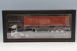 Kyosho KS03939C 1/43 UD Quon GK Nippon Trex Container Semi-Trailer Silver/Brown Container - image 1