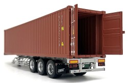 Kyosho KS03939C 1/43 UD Quon GK Nippon Trex Container Semi-Trailer Silver/Brown Container - image 10