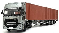 Kyosho KS03939C 1/43 UD Quon GK Nippon Trex Container Semi-Trailer Silver/Brown Container - image 2
