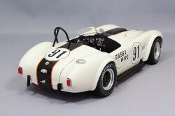 Kyosho KS08047EW 1/18 Shelby Cobra 427 S/C "ESSEX WIRE" #91 White/Dark Blue - image 3