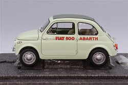 Kyosho KS08966ALG 1/18 Fiat Nuova 500 Elaborazione Abarth Record Clear Green - image 2