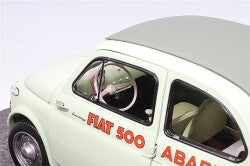 Kyosho KS08966ALG 1/18 Fiat Nuova 500 Elaborazione Abarth Record Clear Green - image 5