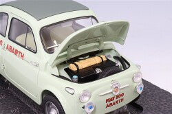Kyosho KS08966ALG 1/18 Fiat Nuova 500 Elaborazione Abarth Record Clear Green - image 6