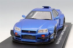Kyosho Samurai KSR18068BL 1/18 Nissan Skyline GT-R (R34) Kijil Saleem Blue - image 1