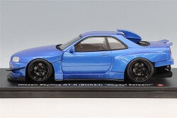 Kyosho Samurai KSR18068BL 1/18 Nissan Skyline GT-R (R34) Kijil Saleem Blue - image 2