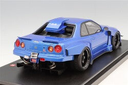 Kyosho Samurai KSR18068BL 1/18 Nissan Skyline GT-R (R34) Kijil Saleem Blue - image 3