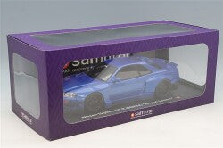 Kyosho Samurai KSR18068BL 1/18 Nissan Skyline GT-R (R34) Kijil Saleem Blue - image 4