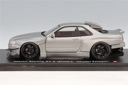 Kyosho Samurai KSR18068MG 1/18 Nissan Skyline GT-R (R34) Kijil Saleem Matte Gray - image 2