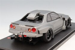 Kyosho Samurai KSR18068MG 1/18 Nissan Skyline GT-R (R34) Kijil Saleem Matte Gray - image 3