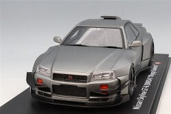 Kyosho Samurai KSR18068MG 1/18 Nissan Skyline GT-R (R34) Kijil Saleem Matte Gray - image 1