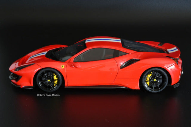 Alpha Model AM02-0076 1/24 Ferrari 488 PISTA Resin Model Kit - image 14